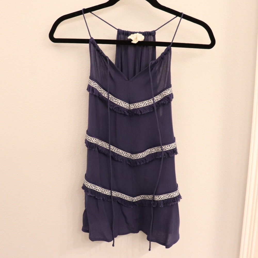Size M Sweet Wanderer Blue Tank Top!